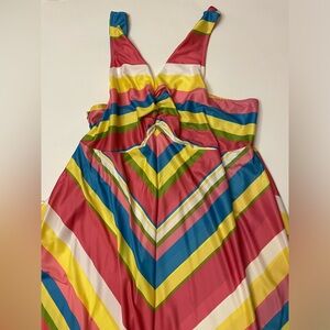Women’s Long Comfy Dress Size 2X Multicolor